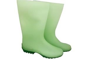Rain Boots - Stivali di gomma impermeabili, colore verde limette