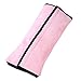 Super Soft Car Child Baby Seatbelt Cushion Auto Shoulder Pad Seat Strap Belt Cover Pillow Protector (Pink)