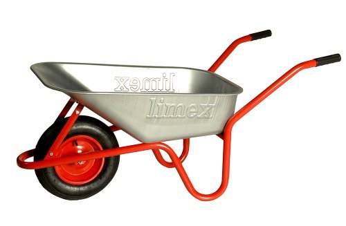 LIMEX Bauschubkarre Gartenschubkarre Rot 100l Liter Mulde verzinkt ***NEU***