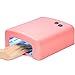 Hieha 36W UV Lamp Gel Polish Curing Nail Art Dryer Timer with 4 x 9W Bulbs (Pink)