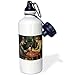 Price comparison product image ANGELA G The Cardplayer by Paul Cezanne Sports Water Bottle, 21 oz, White Stainless Steel Water Bottle