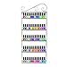 Produktbild Metall Wand Rack Nagellack, hält Flaschen 50 ätherischen Ölen Wandmontage mit 5 Etagen-Regal/Organizer), Weiß