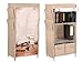 Produktbild GARDENho.me Stoffschrank Bücher Kleiderschrank Bücherschrank Motiv inkl. 2 Schubkästen