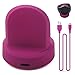 Produktbild schnelles Ladegerät Kabelloses, Für Samsung Galaxy Watch Active Multifunktional Portable mehrere Ladegerät Doppelte Spulen Qi Wireless Ladegerät Ladestation Dock (Hot Pink)
