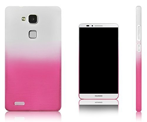 Xcessor Transition Flexible de TPU con gradiente Hilo de Seda Textura para Huawei Ascend Mate 7  Phablet       Transparente Dorado