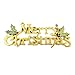 Produktbild 15cm Ornamente Frohe Weihnachten Briefkarte große Tür hängende Verzierung Dekoration (goldene) Sehr haltbar von Wohn-Accessoires