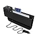 Produktbild Autositz Seitentasche Organizer mit Dual USB Port und QI Wireless Charging, Münze Sammler Abnehmbare Box, Automotive Konsole Gap Aufbewahrungstasche ungiftig ABS Ingenieur Kunststoff Zubehör für Autos