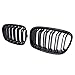 Produktbild 1 Paar Kühlergrill vorne Nierengitter Doppelsteg Gloss Schwarz Sport Grill für BMW F20 F21 M Sport 2010-2014