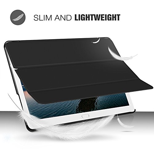 ELTD Huawei MediaPad M3 Lite 10 Hülle Case – Ultra Schlank Smart Cover Tasche Schutzhülle Case Für Huawei MediaPad M3 Lite 10 mit Standfunktion, Schwarz - 2