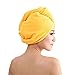 Kolylong Hair-Drying Cap Fashion Women Absorbent Microfiber Towel Turban Bathrobe Hat (B)