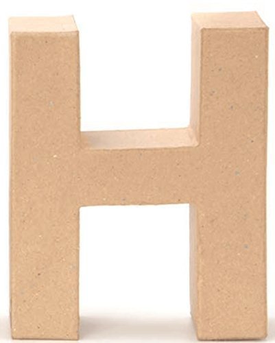 Papp-Buchstabe H 17,5x5,5cm