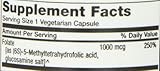 Life Extension Optimised Folate L-Methylfolate (1000mcg, 100 Vegetarian Tablets) (Personal Care)