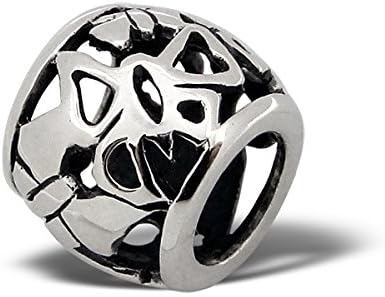 Openwork Butterfly Sterling Silver Bead Charm by Kate Benson - Fits Pandora Bracelets