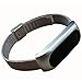Produktbild kashyk kompatibel mit Xiaomi Mi Band 2 sportwatch Milanaise-Armband,Minimalistisches Design Edelstahl Mesh Silber Ersatz Uhren-Armband fur unisex Mailänder Metallarmband Replacement Armbänder (Silber)