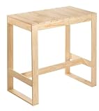 Mesa rectangular de madera maciza de pino Certificado PEFC.