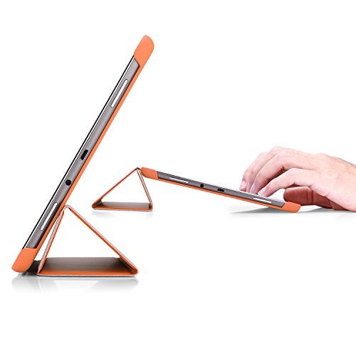 MoKo Samsung Galaxy Tab A 9.7 Hülle – Ultra Slim Lightweight Schutzhülle Smart Cover mit Auto Schlaf / Wach Funktion und Standfunktion für Galaxy Tab A 9.7 Zoll T550 Tablet-PC, Orange - 6