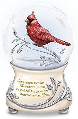 The Bradford Exchange'Messenger From Heaven' Musical Glitter Globe Featuring Heirloom Porcelain® Base And Sculpted, Hand Painted Cardinal Exclusively Available From The Bradford Exchange