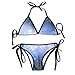 Produktbild Aurora Stars Women's Bikini Set Tie Side Bottom Tops Swimwear Swimsuits