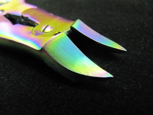 Pathfinder Technologies ® New Professional Heavy Duty TITANIUM Rainbow Colour coated stainless steel cantilever Nail Clippers Nippers for Chiropody or Podiatry