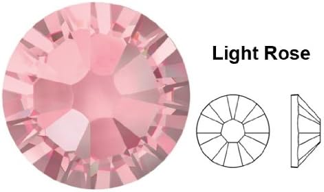 Swarovski Crystal Light Rose (223) Rhinestone Gems - Small Pack - 2.4Mm (Ss8) 60 In Pack