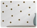 wandfabrik - Wandtattoo - 54 tolle Polka dots in gold