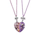 El diseño más encantador a nadie, nadie querría a los lindos corazones con estrellas. ¿No es tu corazón, Yaay? La longitud de la cadena de nuestra mejor amiga para siempre es de 16". Viene con un extensor de 3".