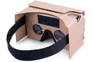 YINCAICHENG Google Cardboard,VR Headsets 3D Box Virtual Reality Glasses with Big Clear 3D Optical Lens and Comfortable Head Strap for All 3-6 Inch Smartphones (Yellow, 1 Pack)