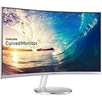 Samsung 27 inch (68.6 cm) Curved Bezel Less LED Backlit Computer Monitor - Full HD, VA Panel with VGA, HDMI, Display, Audio in, Heaphone Ports - LC27F591FDWXXL (Silver) Samsung 27 inch (68.6 cm) Curved Bezel Less LED Backlit Computer Monitor - Full HD, VA Panel with VGA, HDMI, Display, Audio in, Heaphone Ports - LC27F591FDWXXL (Silver)