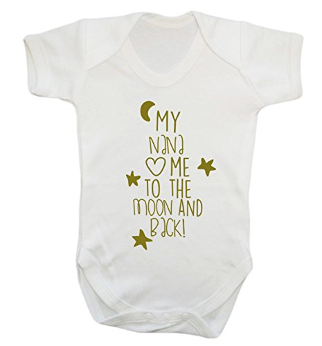 My nana loves me to the moon and back baby vest bodysuit babygrow