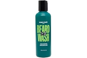 Men Rock Awakening Beard Wash to Stimulate Hair Growth, Moisturise and Soften Beard and Hydrate Skin Underneath to Soothe Itching, Zesty Sicilian Lime and Caffeine Fragrance 100ml