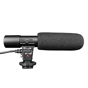 Sidande Digital Video DV Camera Professional Studio/Stereo Shotgun Recording Microphone for Canon Nikon Pentax Olympus Panasonic SLR Camera