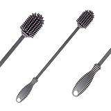 Limpieza adecuada: el cepillo de limpieza de botellas de silicona está diseñado para llegar a cada esquina de las botellas para limpiarlas correctamente eliminando residuos. Limpie todos los rincones, grietas y, de lo contrario, las zonas difíciles de alcanzar sin esfuerzo.