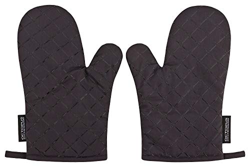 OCTOPUS Kitchenware - Guantes para Horno, Barbacoa, Horno, Manoplas de Cocina, Juego de 2, Revestimiento de Silicona como protección contra el Calor, Antideslizantes, Anthrazit-Grau, estándar