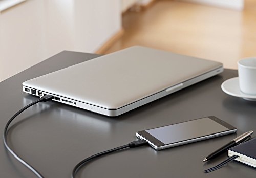 Varta Speed USB Typ C Lade- & Datenkabel für USB Typ C kompatibel mit Geräten wie Macbook 12“ (2015) & Pro, Samsung Galaxy, Google Nexus 5X/ 6P, OnePlus 2/ 3, Lumia 950 / 950XL, Huawei P9 & Zen Pad 8.0, Sony Xperia XZ – Schnellladekabel Synchronisationskabel USB Type C Kabel – 1m Länge – Schwarz - 5