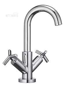 Zweigriff Waschtischarmatur Bad Waschbeckenarmatur Wasserhahn inkl