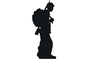 Star Cutouts SC862 Soldier Silhouette – Lifesize Cardboard Cutout | Ideal for Remembrance Day, Military Displays & Patriotic Events