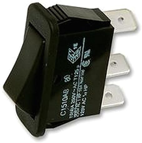 ROCKER SWITCH SPDT BLACK Switches Rocker