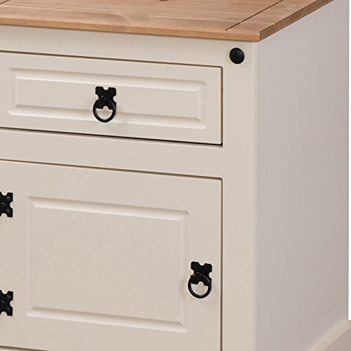 Mercers Furniture Corona Topf Schrank, Holz, Creme/Kiefer antik - 7