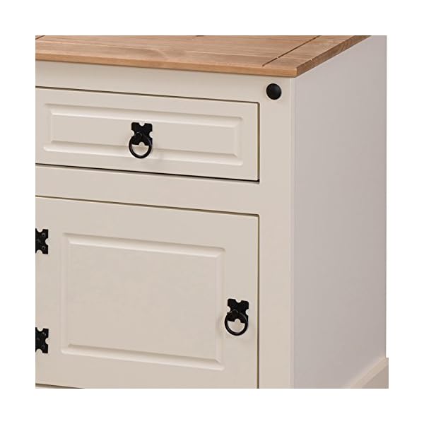 Mercers Furniture Corona Painted 1 Door 1 Drawer Pot Cupboard Bedside - Image 9