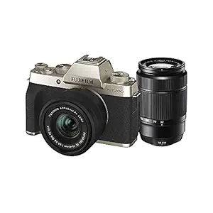 Fujifilm X-T200 Mirrorless Camera with 15-45mm & 50-230mm Dual Lens Kit - Gold