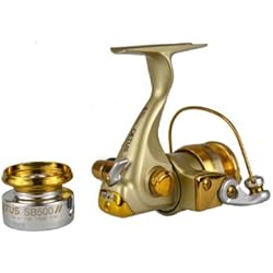 Tica SB800 Cetus trucha pesca spinning carrete, oro, 6-pound/95-yard, SB500
