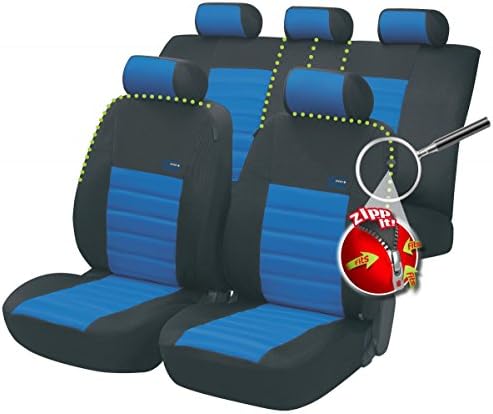 Timon 75992, car seat covers, complete set, black, blue