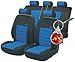 Produktbild Timon 75826, Autositzbezug Schonbezug, Komplett Set, Schwarz, Blau