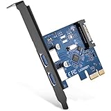 UGREEN USB Carte Contrôleur PCI Express vers 2 Ports USB 3.0 SuperSpeed 5Gbps pour PC Disque Dur USB Clé Supporte Windows 10/ 8/ 8.1/ 7/ XP/ Vista