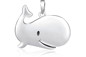 SILVEGO Damen Anhänger aus 925 Sterling Silber Wal Fisch