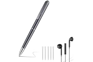 H+Y 32 GB Voice Recorder Pen, HD Sprachaktivierter Rekorder, wiederaufladbarer tragbarer USB-Sprachrekorder mit MP3-Wiedergabe, geeignet für Vorträge, Meetings, Interviews (32, GB)