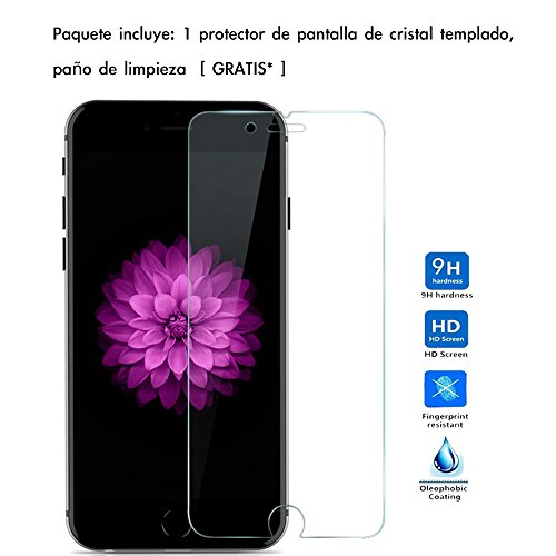 Funda para apple iPhone 6 6s 360   Integral Para Ambas Caras CLOUDSTOO  GRATIS Protector de Pantalla de Vidrio Templado -- NEGRO GRIS 