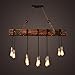 Produktbild BJVB Drei Vintage Industrie Holz Anhänger Lampe Schlafzimmer Wohnzimmer Kronleuchter