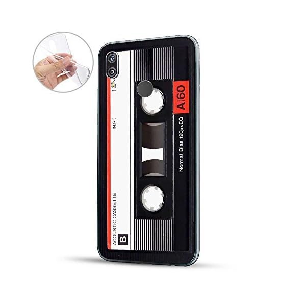 Finoo Hülle für Huawei P20 Lite - Handyhülle mit Motiv und Optimalen Schutz TPU Silikon Tasche Case Cover Schutzhülle - Kassette Rot