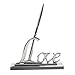 Produktbild OULII Unterzeichnung Stift mit Liebe Metall silber silber Inhaber Stift-Party Hochzeit Geschenk Set (Silber)